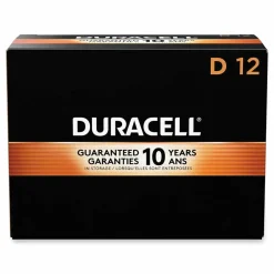 Duracell Coppertop Alkaline D Batteries, 12/Box