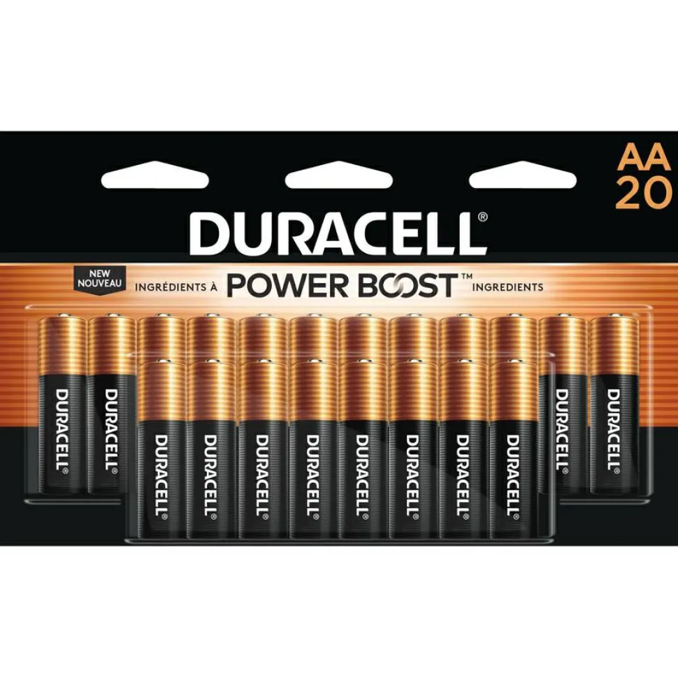Duracell Coppertop Alkaline AA Battery 20-Packs