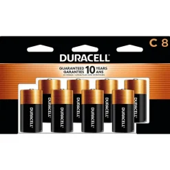 Duracell Coppertop C Alkaline Batteries, Pack of 8, MN14R8DW