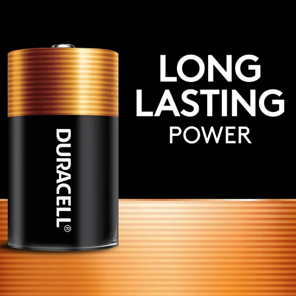 Duracell Coppertop D Alkaline Batteries, Pack of 8, MN13R8DW