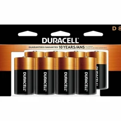 Duracell Coppertop D Alkaline Batteries, Pack of 8, MN13RT8Z