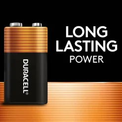 Duracell Coppertop 9V Alkaline Batteries, Pack of 4, MN16RT4Z