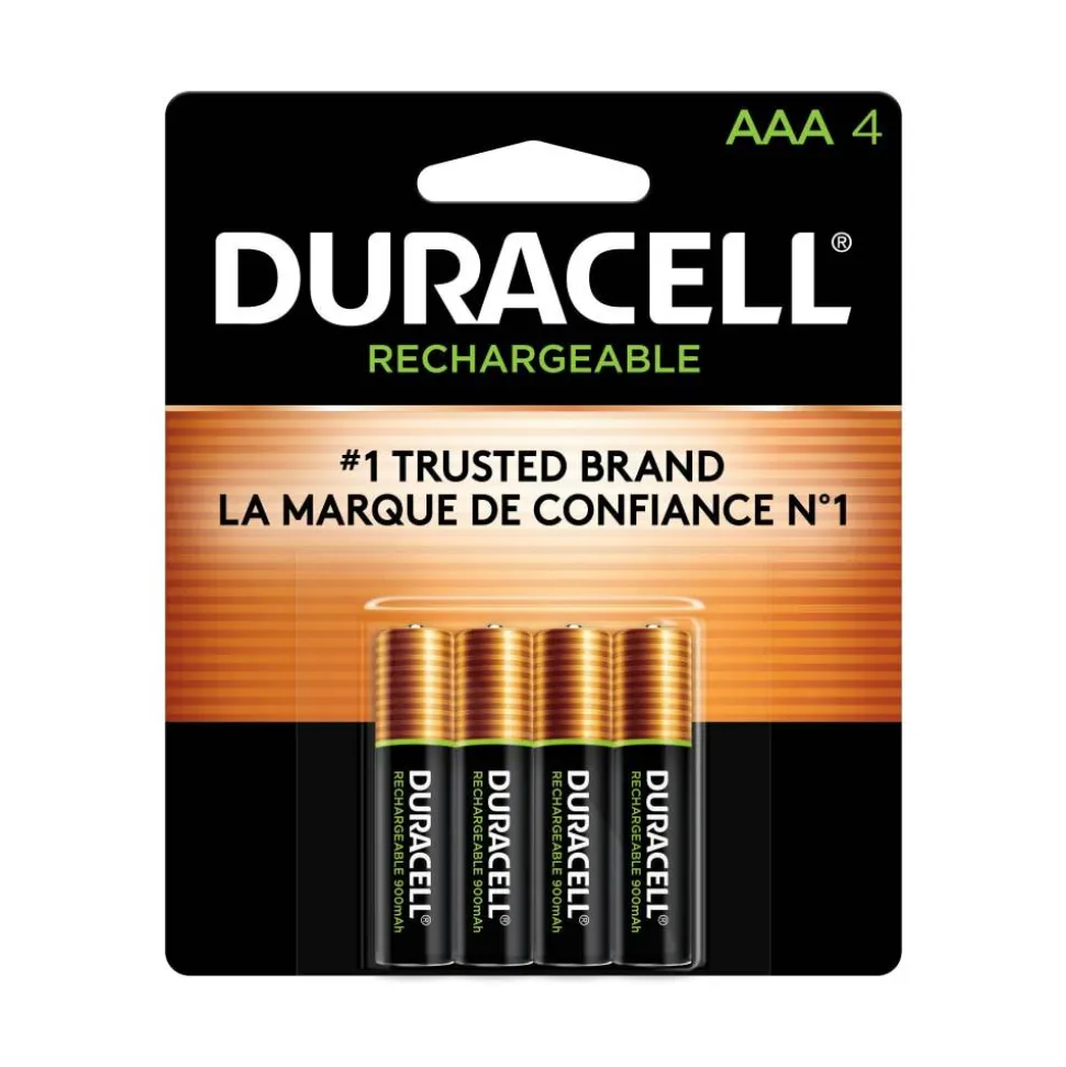 Duracell StayCharged Rechargeable AAA Batteries, Pack Of 4