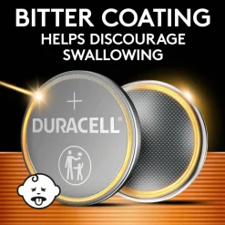 Duracell 2032 3V Lithium Coin Batteries, Pack of 4