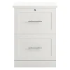 17"D Vertical 2-Drawer File Cabinet, White