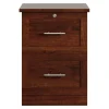 17"D Vertical 2-Drawer File Cabinet, Mulled Cherry
