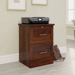 17"D Vertical 2-Drawer File Cabinet, Mulled Cherry