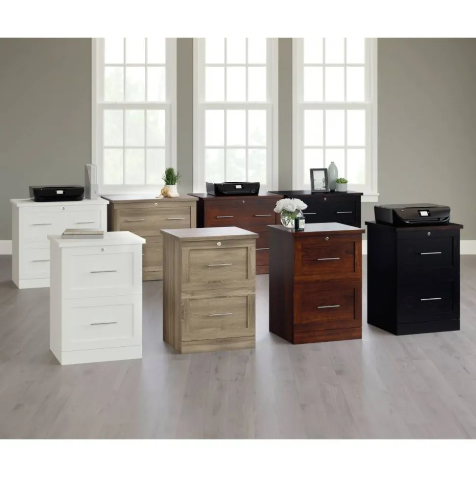 17"D Vertical 2-Drawer File Cabinet, Mulled Cherry