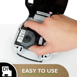DYMO D1 45013 Black-On-White Tape, 0.5