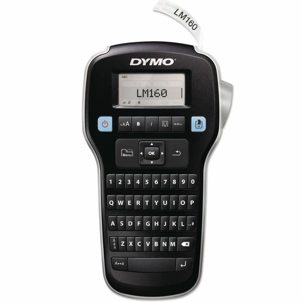 DYMO LabelManager 160P Label Maker, 2 Lines, 7.9 x 4.65 x 1.9