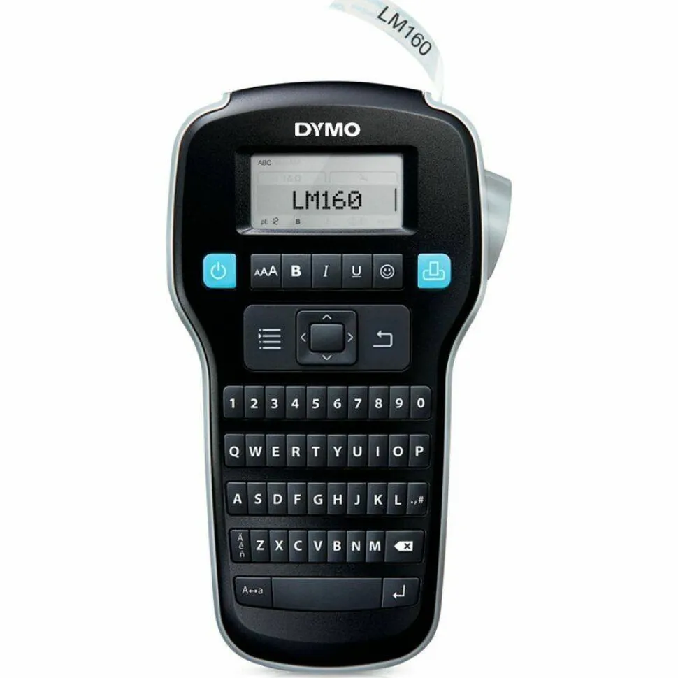 DYMO LabelManager 160P Label Maker, 2 Lines, 7.9 x 4.65 x 1.9