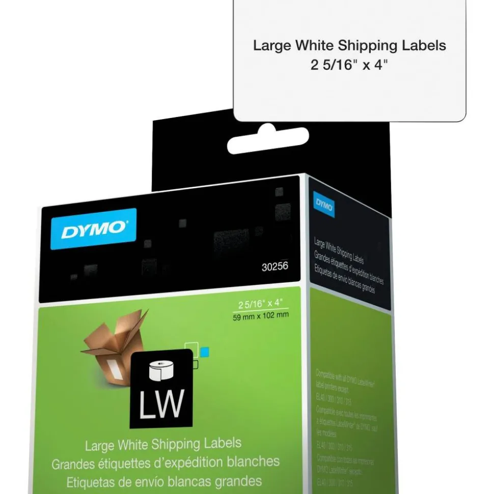 DYMO LabelWriter Shipping Labels, 2.31" x 4", White, 300 Labels/Roll