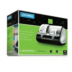 DYMO LabelWriter 450 Twin Turbo Label Printer, 71 Labels/min Print Speed, 5.5 x 8.4 x 7.4