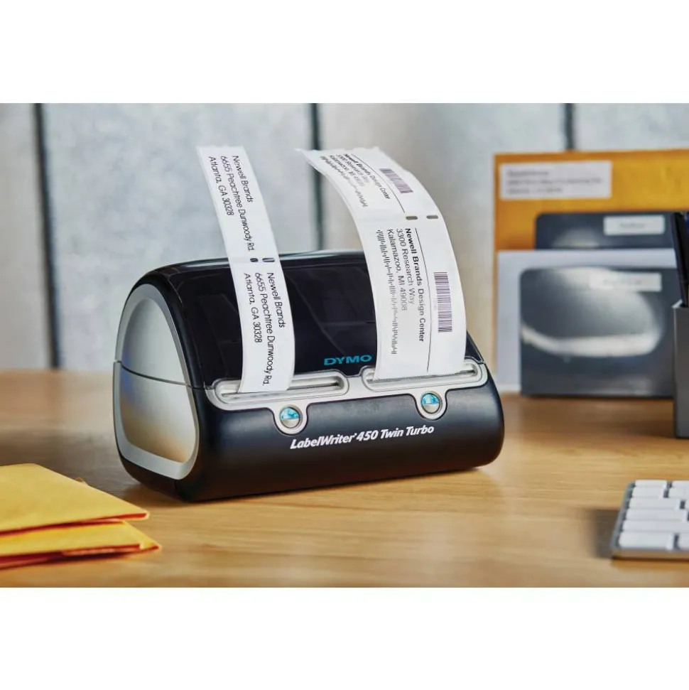 DYMO LabelWriter 450 Twin Turbo Label Printer, 71 Labels/min Print Speed, 5.5 x 8.4 x 7.4
