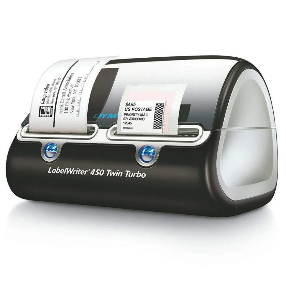 DYMO LabelWriter 450 Twin Turbo Label Printer, 71 Labels/min Print Speed, 5.5 x 8.4 x 7.4