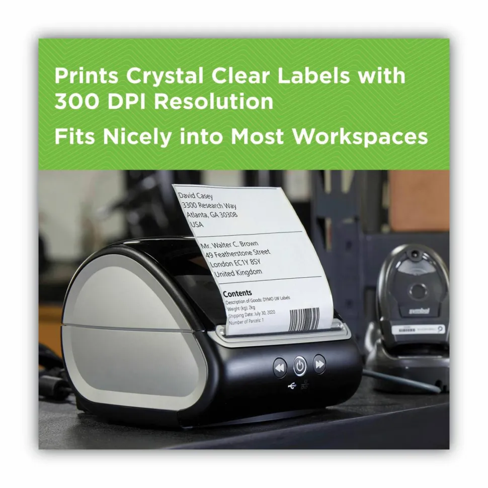 DYMO LabelWriter 5XL Series Label Printer, 53 Labels/min Print Speed, 5.5 x 7 x 7.38