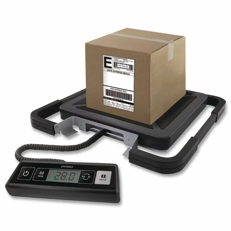 DYMO 100 lb. Digital USB Shipping Scales with Remote Display, Silver