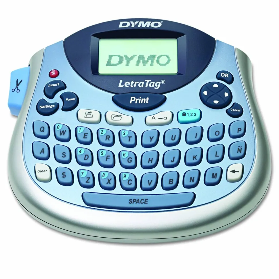 DYMO LetraTag 100T Label Maker, 2 Lines, 6.7 x 2.8 x 5.7