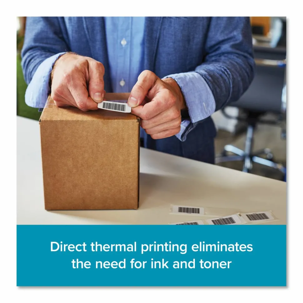DYMO Multipurpose Labels For LabelWriter Label Printers, 1" x 2 1/8", White, 500 Labels Per Roll, Pack Of 6 Rolls