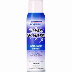 Dymon Clear Reflections Glass Cleaner Aerosol Spray, 20 Oz Can, Case Of 12
