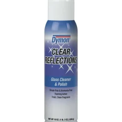 Dymon Clear Reflections Glass Cleaner Aerosol Spray, 20 Oz Can, Case Of 12