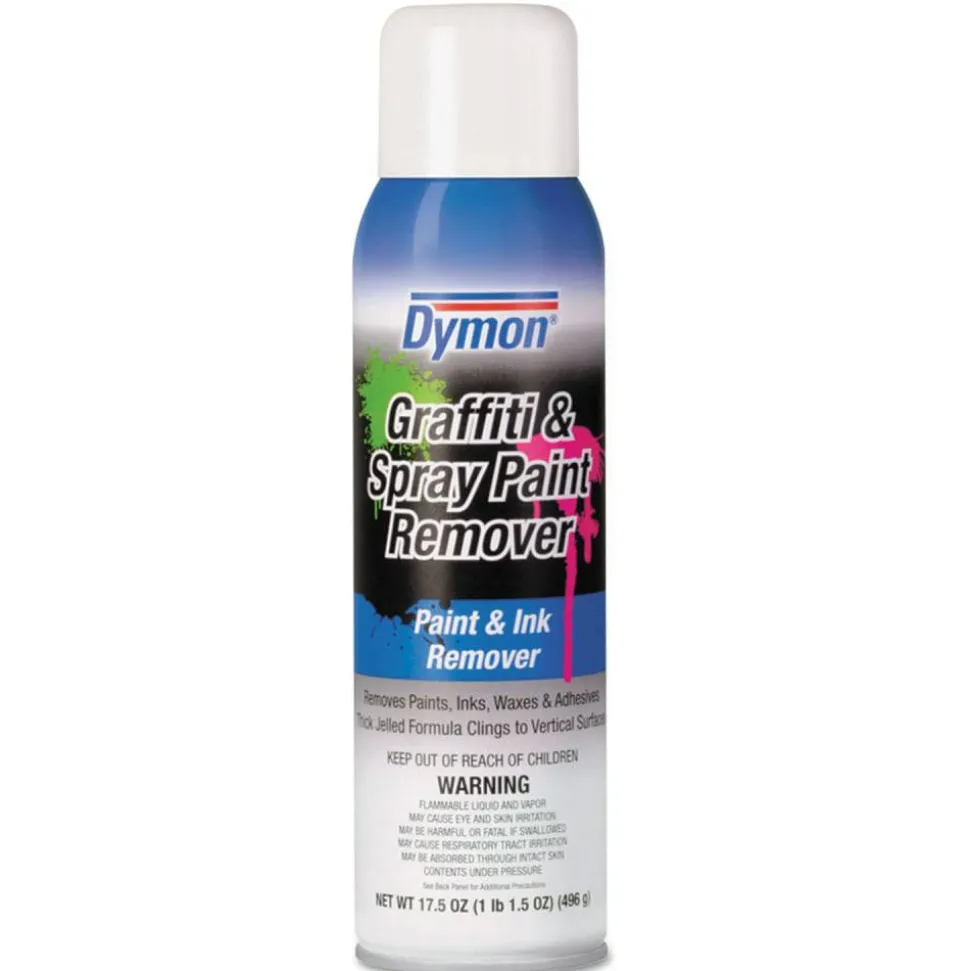 Dymon Graffiti/Paint Remover, Jelled Formula, 17.5 oz Aerosol Spray, Carton of 12