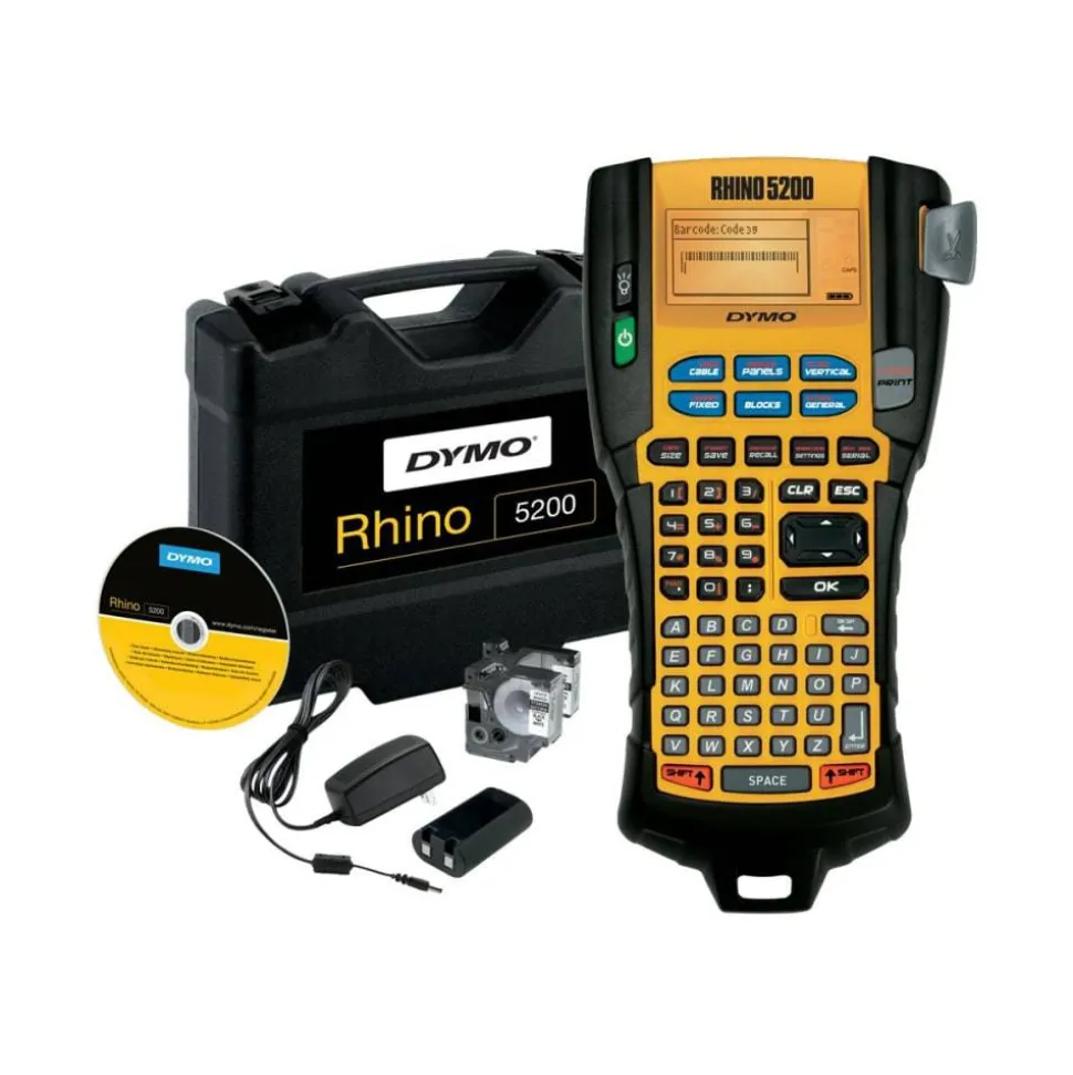 DYMO Rhino 5200 Industrial Handheld Label Maker Kit