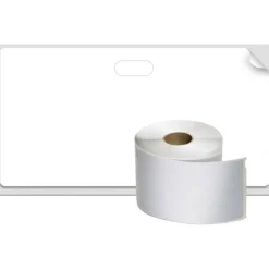 DYMO Self-Adhesive Name Badge Labels, 2.25" x 4", White, 250 Labels/Box