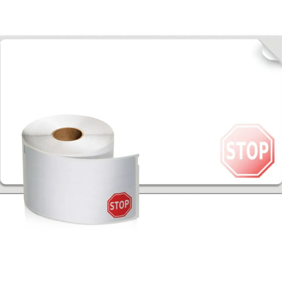 DYMO Visitor Management Time-Expiring Name Badges, Adhesive, 2.25" x 4", 250 Labels/Box