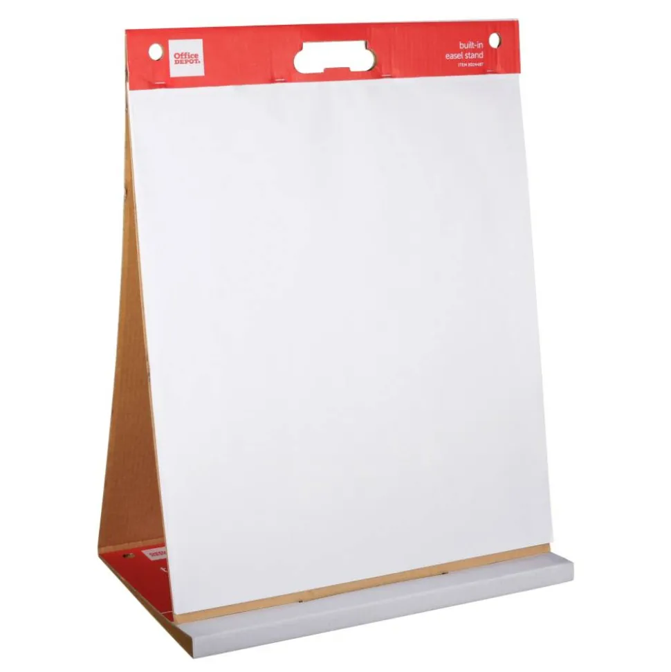 Easel Pad, 20" x 23", Tabletop with Built-In Stand, 25 Sheets, 30% Recycled, White