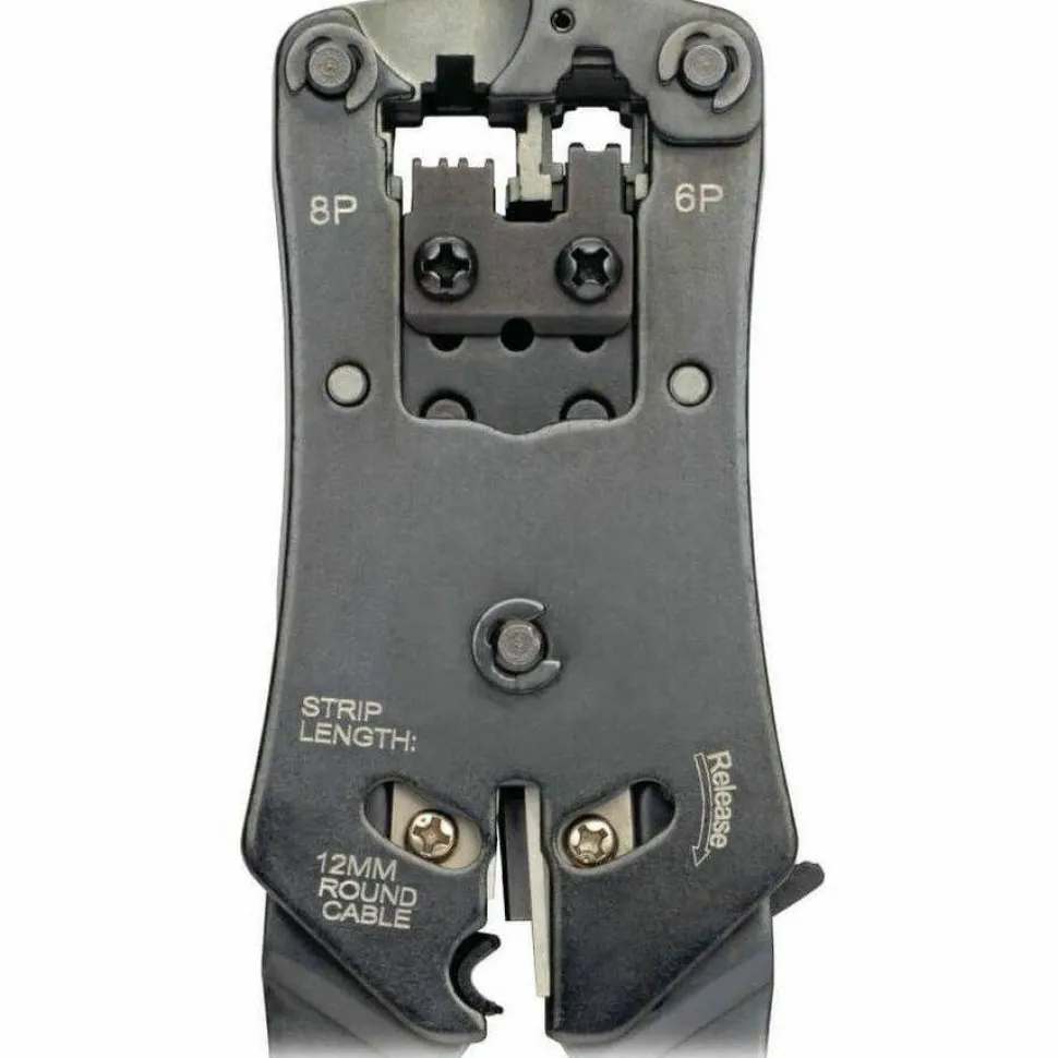 Eaton Tripp Lite Series RJ11/RJ12/RJ45 Wire Crimper with Built-in Cable Tester