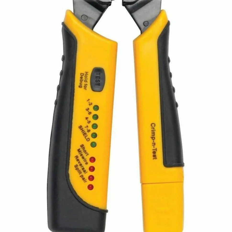 Eaton Tripp Lite Series RJ11/RJ12/RJ45 Wire Crimper with Built-in Cable Tester