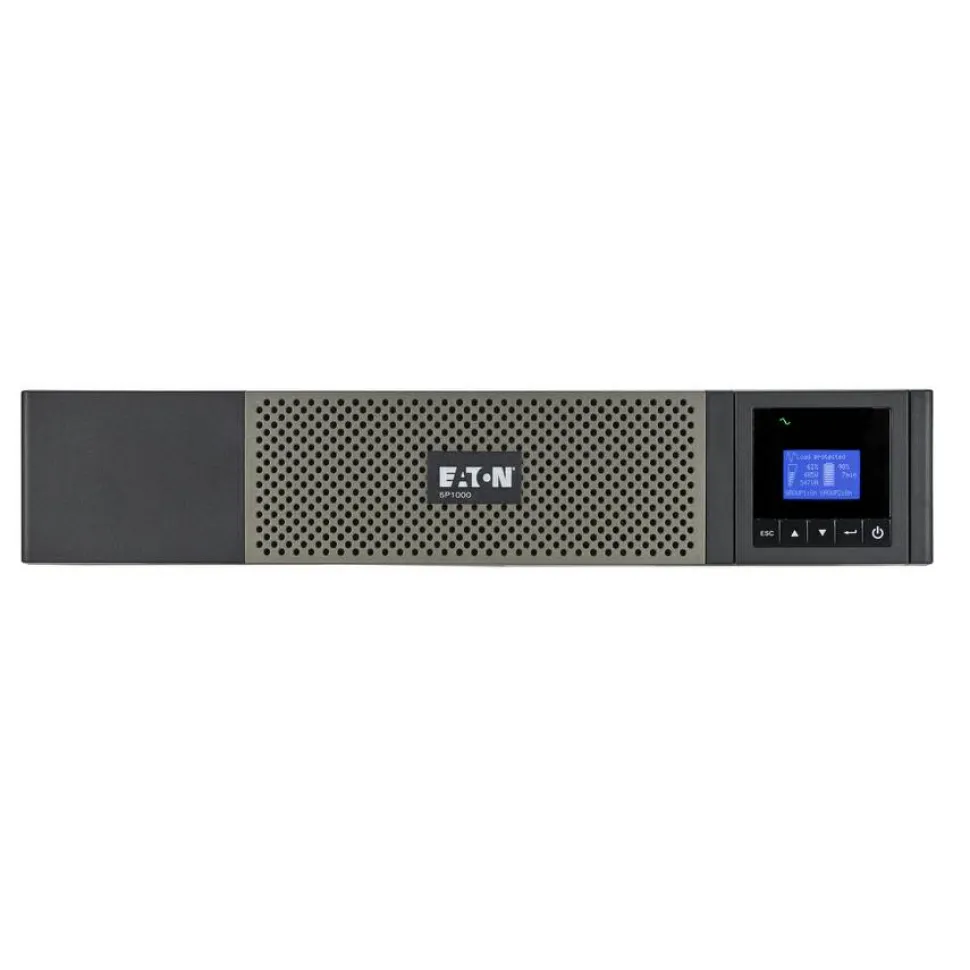 Eaton 5P 1000VA 770W 120V Line-Interactive UPS, 5-15P, 10x 5-15R Outlets, 16-Inch Depth, True Sine Wave, Cybersecure Network Card Option, 2U - Battery Backup