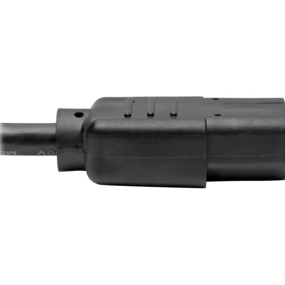 Eaton Tripp Lite Series Desktop Computer AC Power Cable, NEMA 5-15P to C13 - 10A, 125V, 18 AWG, 25 ft. (7.62 m), Black