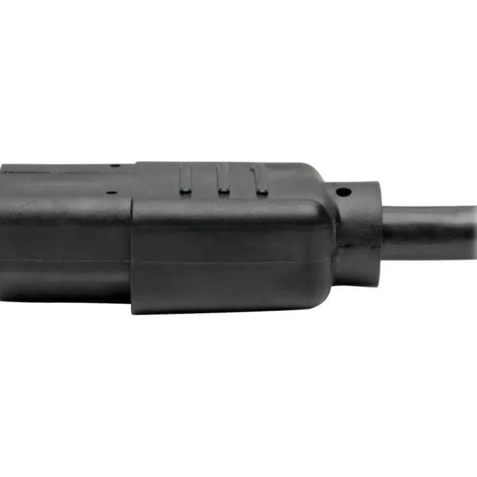 Eaton Tripp Lite Series Desktop Computer AC Power Cable, NEMA 5-15P to C13 - 10A, 125V, 18 AWG, 25 ft. (7.62 m), Black