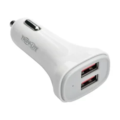 Eaton Tripp Lite Series Dual-Port USB Car Charger for Tablets and Cell Phones, 5V 4.8A (24W)