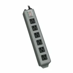Eaton Tripp Lite Series Industrial Power Strip, 6-Outlet, 15 ft. (4.6 m) Cord, Locking Switch Cover