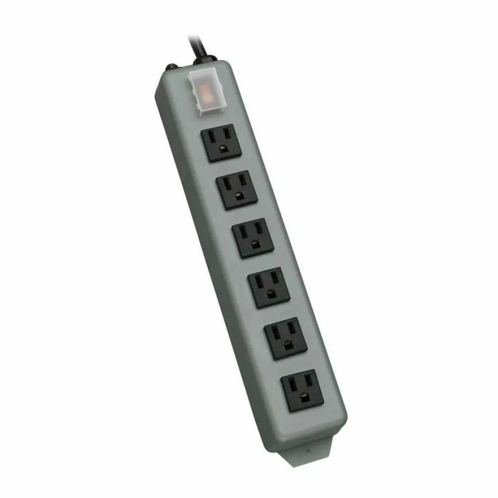 Eaton Tripp Lite Series Industrial Power Strip, 6-Outlet, 15 ft. (4.6 m) Cord, Locking Switch Cover