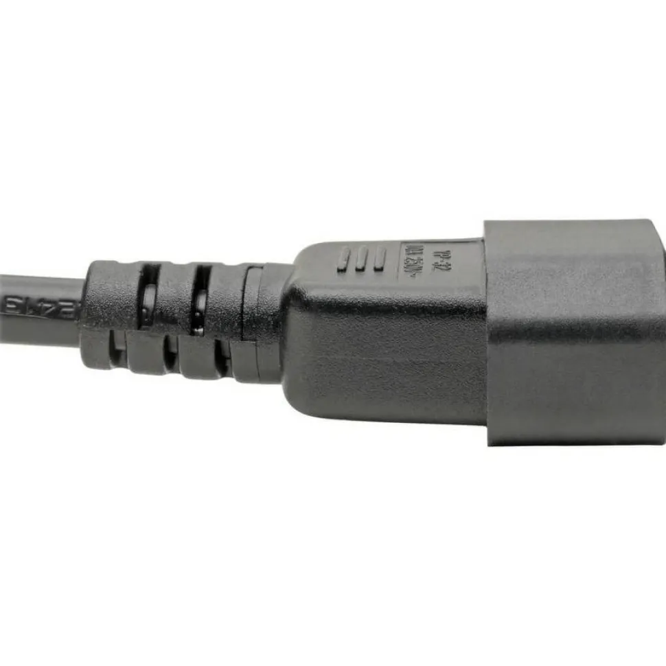 Eaton Tripp Lite Series Laptop Power Adapter Cord, C14 to C5 Adapter - 7A/125V or 2.5A/250V, 18 AWG, 6 in., Black