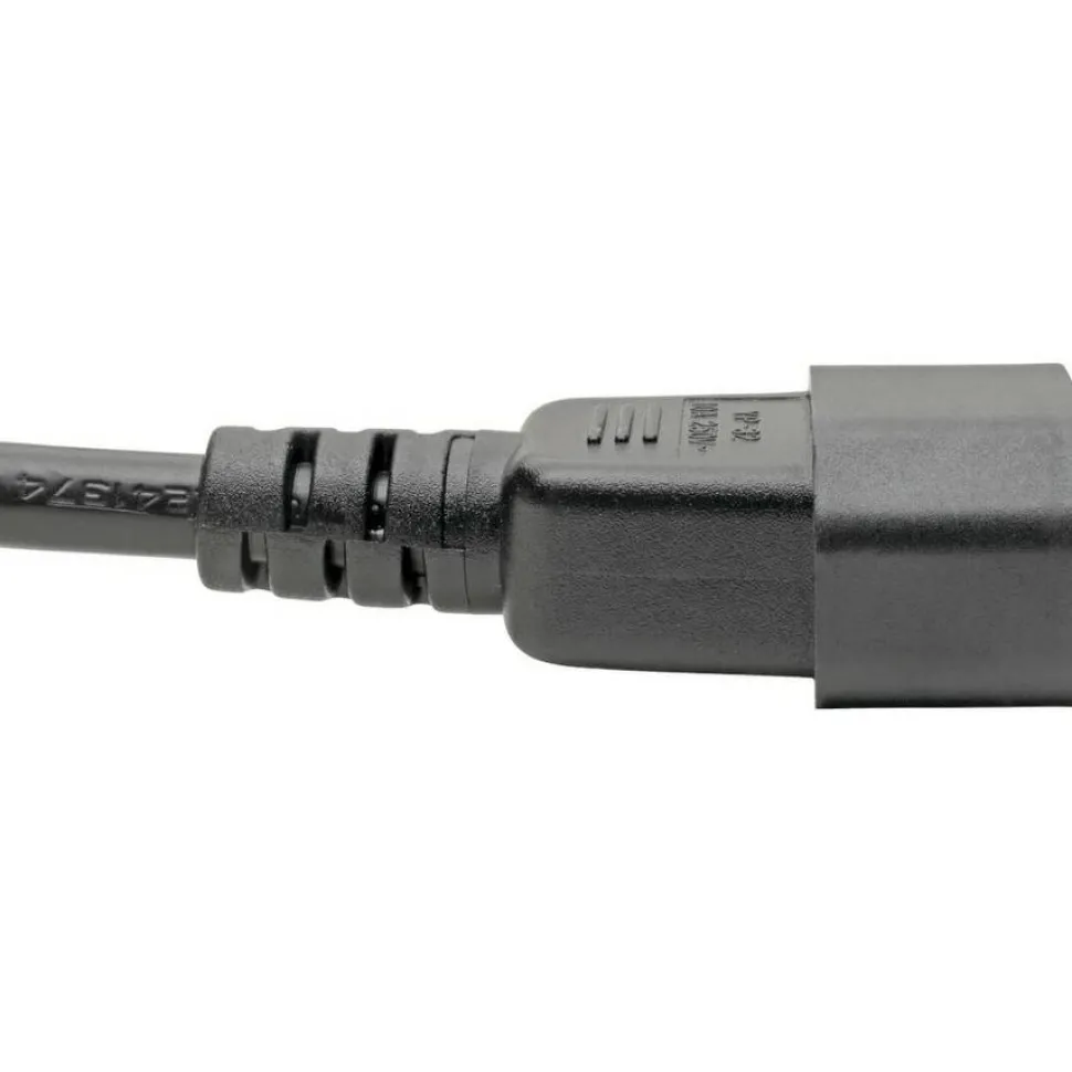 Eaton Tripp Lite Series Laptop Power Adapter Cord, C14 to C5 Adapter - 7A/125V or 2.5A/250V, 18 AWG, 6 in., Black