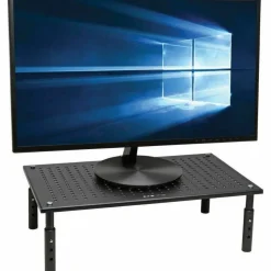 Eaton Tripp Lite Series Monitor Riser for Desk, 18 x 11 in. - Height Adjustable, Metal, Black