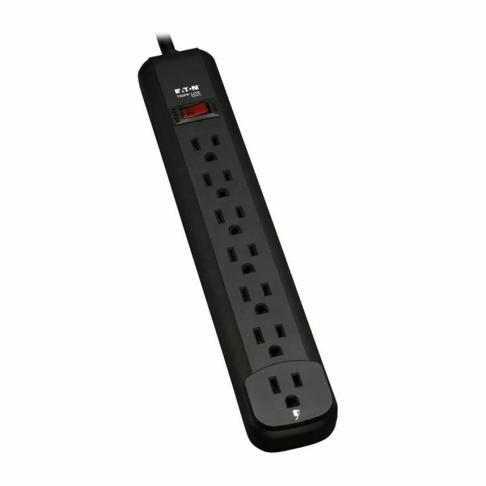 Eaton Tripp Lite Series Power It! 7-Outlet Power Strip, 25 ft. (7.62 m) Cord, Black Housing