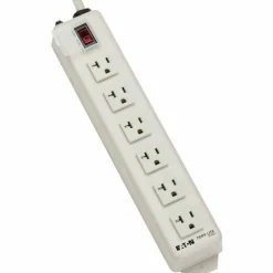 Eaton Tripp Lite Series Power It! 6-Outlet Power Strip, 15 ft. (4.57 m) Cord, 5-20P Plug, Metal Housing