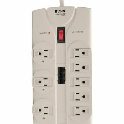 Eaton Tripp Lite Series Protect It! 8-Outlet Computer Surge Protector, 8 ft. (2.43 m) Cord, 2160 Joules, Tel/Modem/Fax Protection