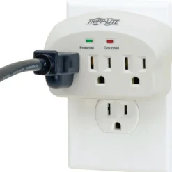 Eaton Tripp Lite Series Protect It! 3-Outlet Surge Protector, Direct Plug-In, 660 Joules, 2 Diagnostic LEDs