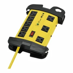 Eaton Tripp Lite Series Protect It! 8-Outlet Industrial Safety Surge Protector, 25 ft. Cord, 3900 Joules, Cord Wrap, Hang Holes