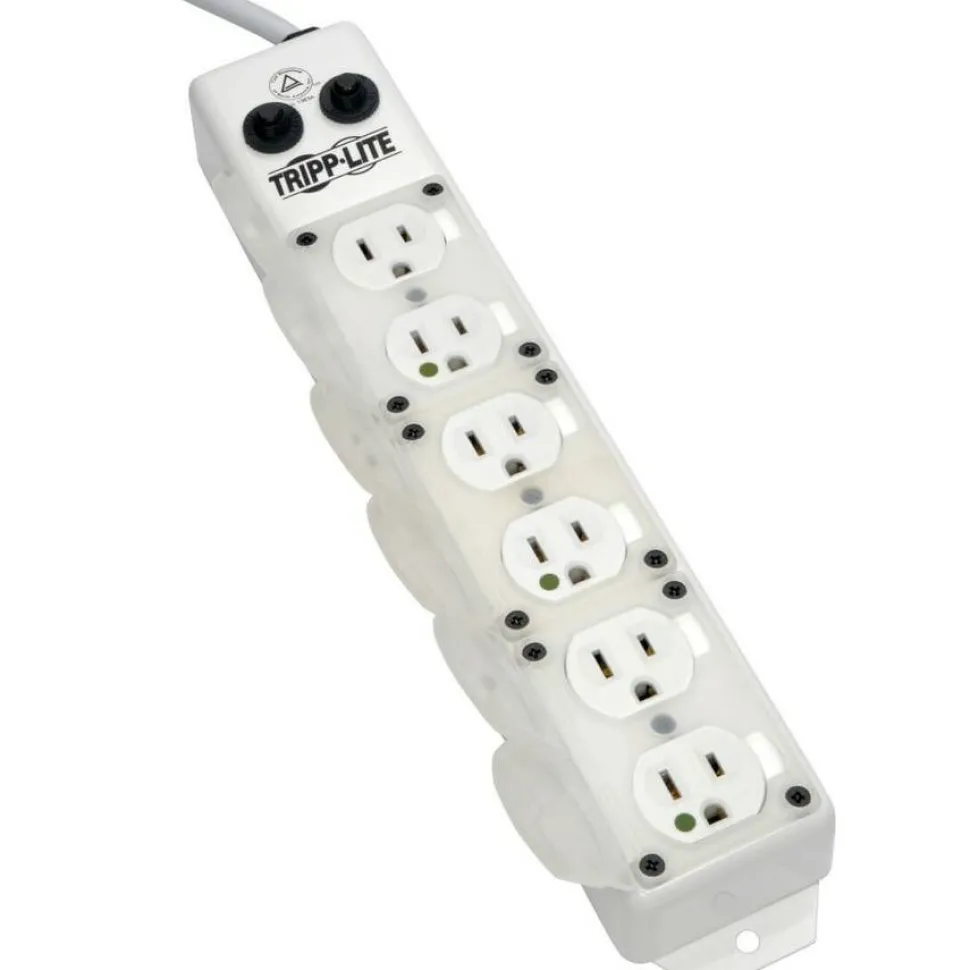 Eaton Tripp Lite Series Safe-IT UL 1363A Medical-Grade Power Strip for Patient-Care Vicinity, 6x15A Hospital-Grade Outlets, Safety Covers, 15 ft. Cord