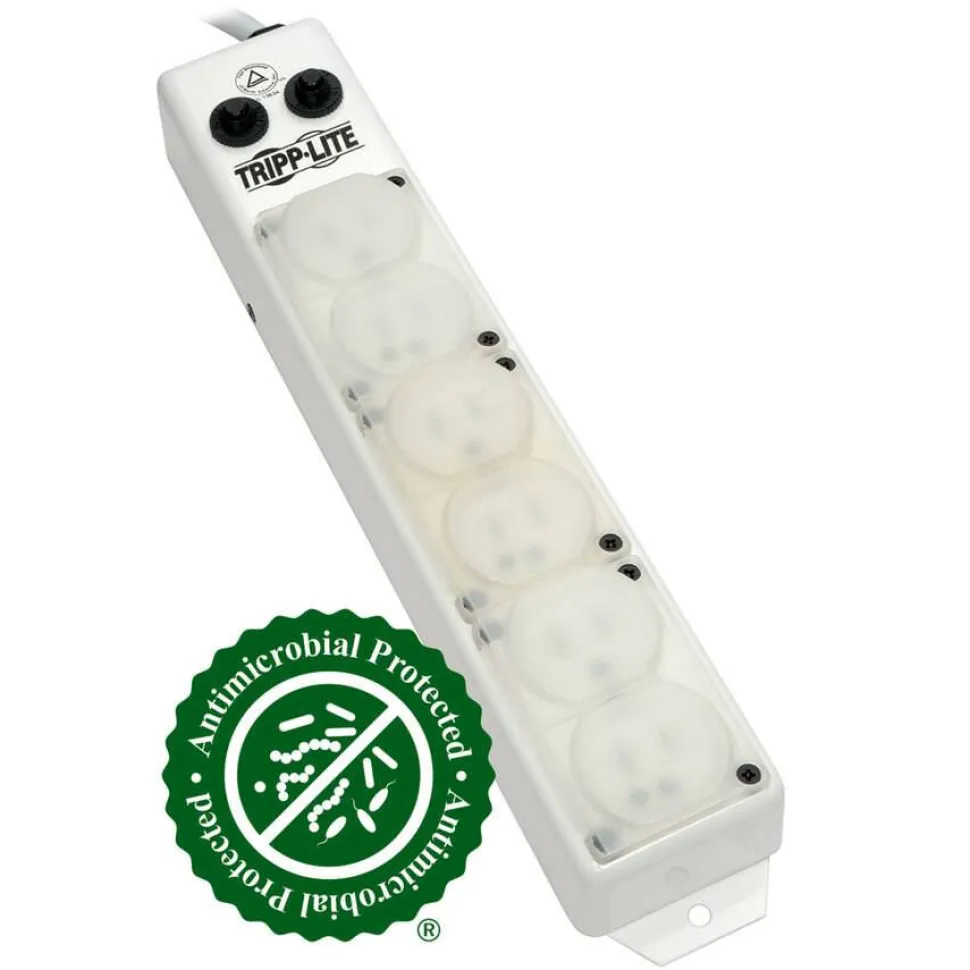 Eaton Tripp Lite Series Safe-IT UL 1363A Medical-Grade Power Strip for Patient-Care Vicinity, 6x15A Hospital-Grade Outlets, Safety Covers, 15 ft. Cord