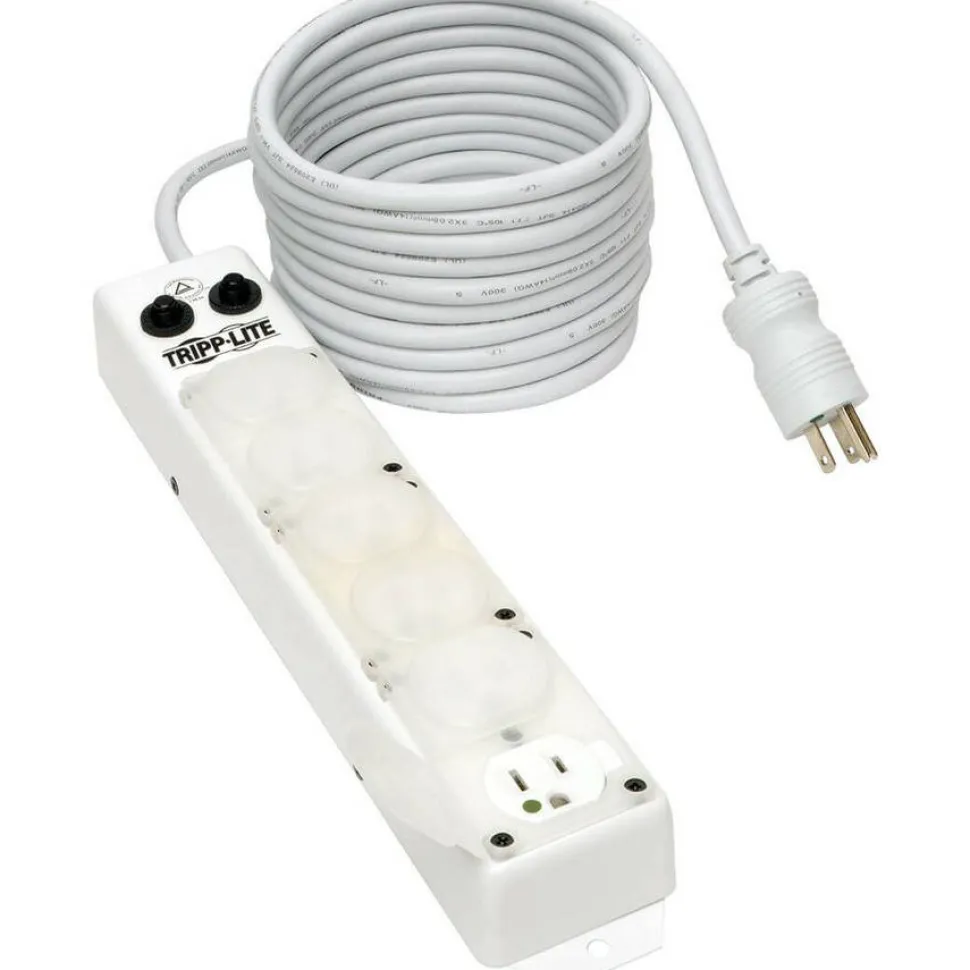 Eaton Tripp Lite Series Safe-IT UL 1363A Medical-Grade Power Strip for Patient-Care Vicinity, 6x 15A Hospital-Grade Outlets, Safety Covers, 7 ft. Cord