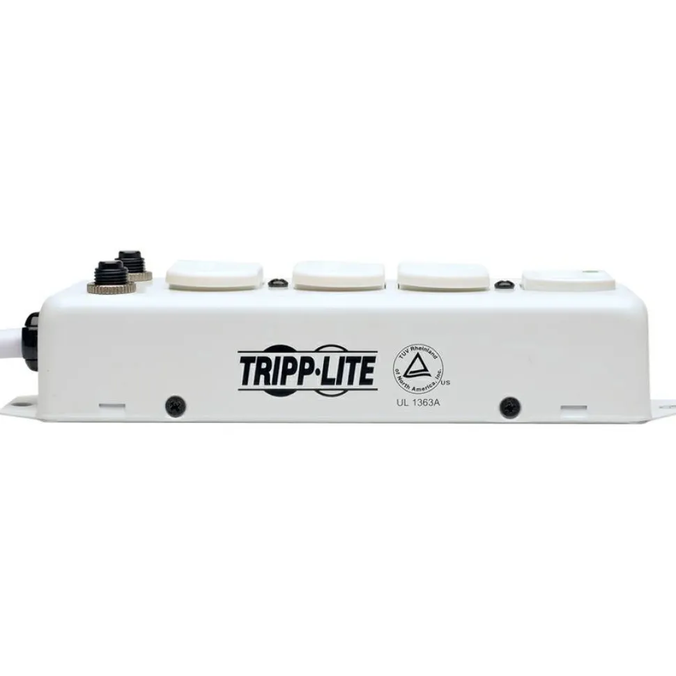 Eaton Tripp Lite Series Safe-IT UL 1363A Medical-Grade Power Strip for Patient-Care Vicinity, 4 Hospital-Grade Outlets, 15 ft. Right-Angle Cord